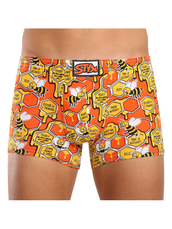 Styx Pánské boxerky Styx art klasická guma včelky