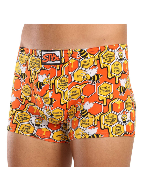 Styx Pánské boxerky Styx art klasická guma včelky