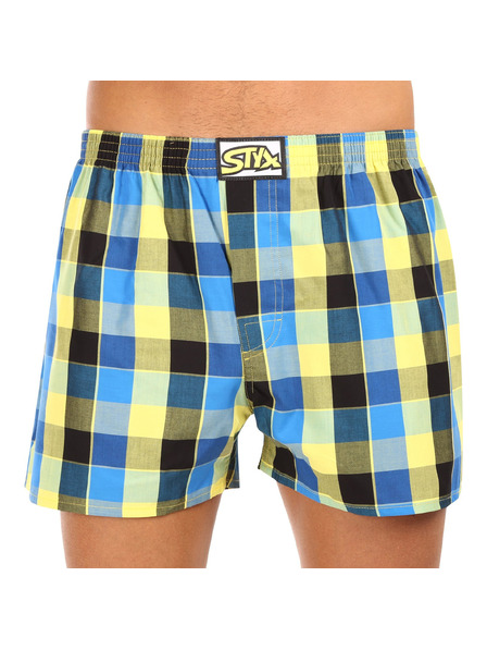 Styx Pánské trenky Styx klasická guma nadrozměr vícebarevné