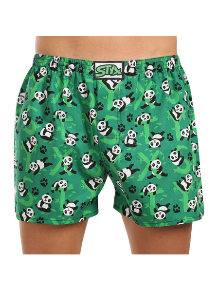Styx Pánské trenky Styx art klasická guma pandy