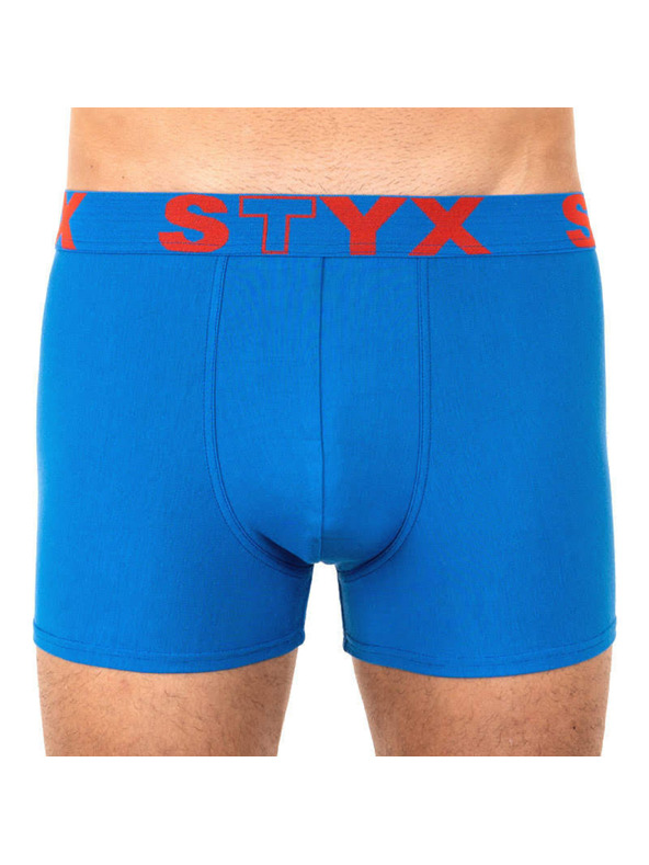 Styx Sada tří - pánské boxerky Styx sportovní guma modré