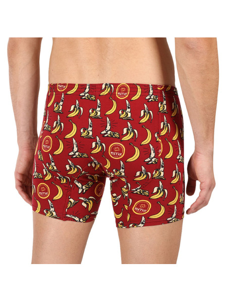 Styx Pánské boxerky Styx long art klasická guma banány