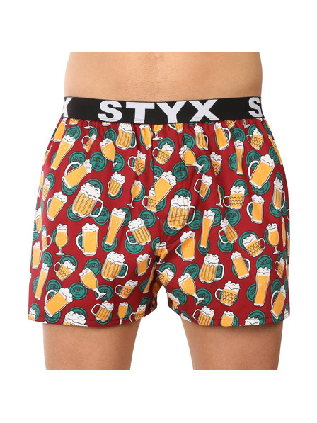 Styx Pánské trenky Styx art sportovní guma pivo