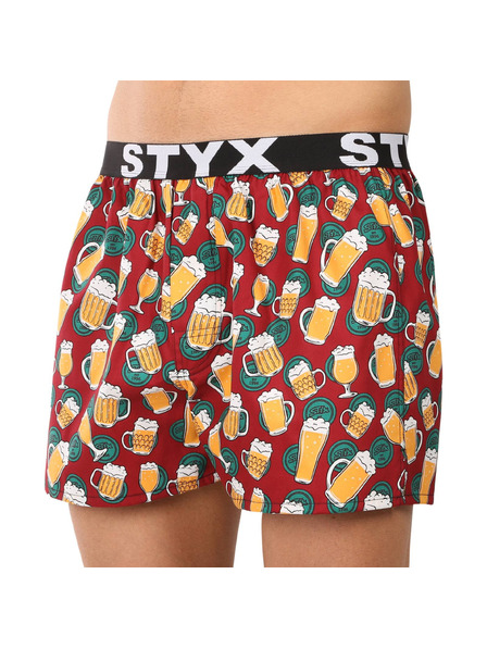 Styx Pánské trenky Styx art sportovní guma pivo