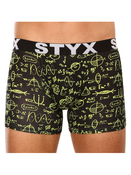 Styx Sada tří - pánské boxerky Styx long art sportovní guma vícebarevné