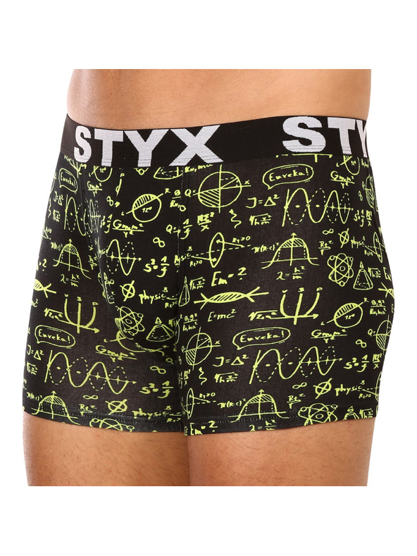 Styx Sada tří - pánské boxerky Styx long art sportovní guma vícebarevné