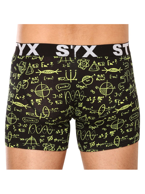Styx Sada tří - pánské boxerky Styx long art sportovní guma vícebarevné