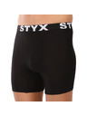 Styx Sada pěti - pánské boxerky Styx long sportovní guma černé