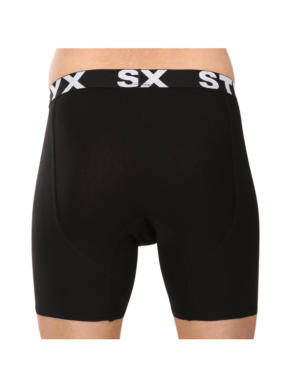 Styx Sada pěti - pánské boxerky Styx long sportovní guma černé