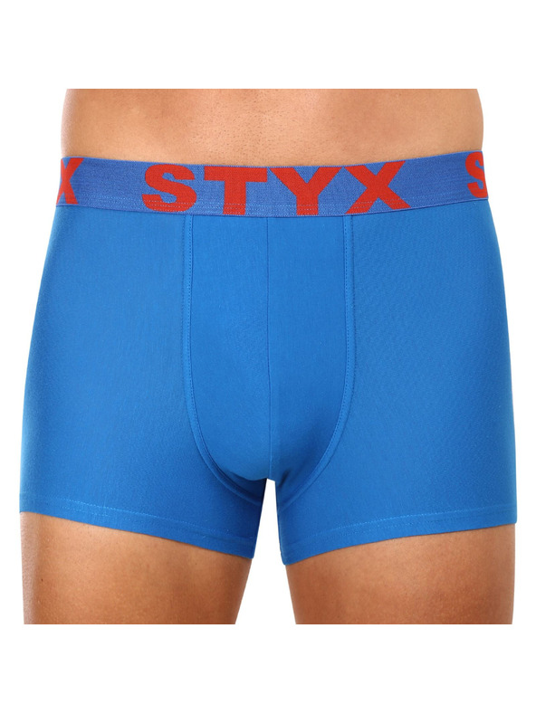 Styx Pánské boxerky Styx sportovní guma nadrozměr modré