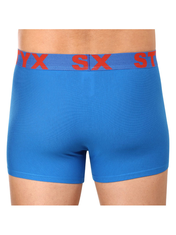 Styx Pánské boxerky Styx sportovní guma nadrozměr modré