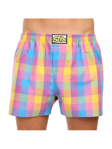 Styx Pánské trenky Styx klasická guma nadrozměr vícebarevné