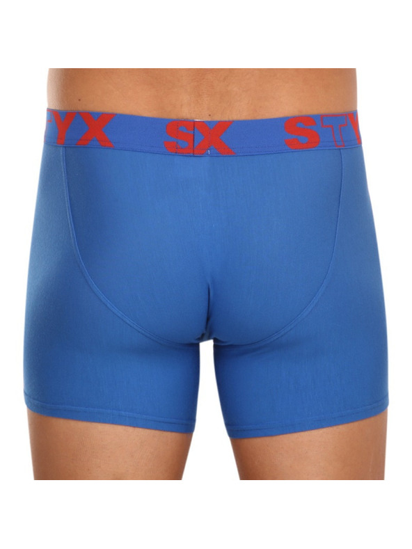 Styx Sada tří - pánské boxerky Styx long sportovní guma vícebarevné