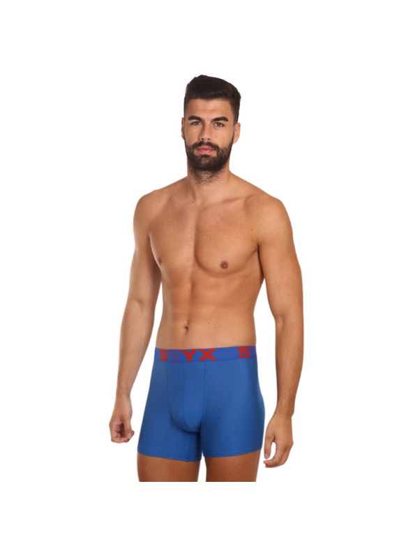 Styx Sada tří - pánské boxerky Styx long sportovní guma vícebarevné