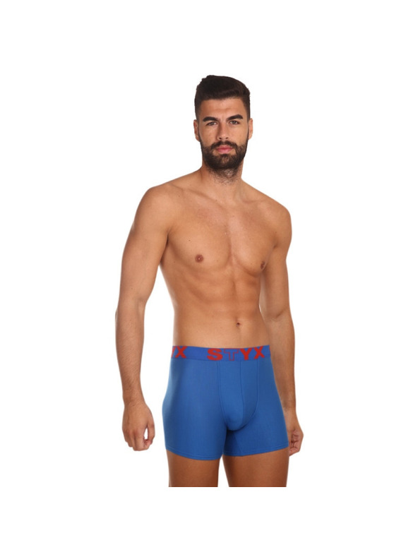 Styx Sada tří - pánské boxerky Styx long sportovní guma vícebarevné
