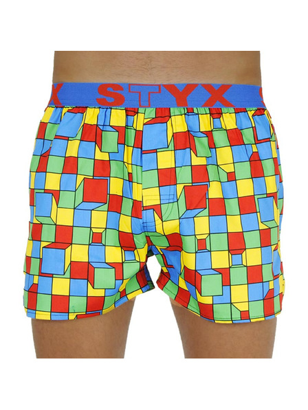 Styx Pánské trenky Styx art sportovní guma kostky