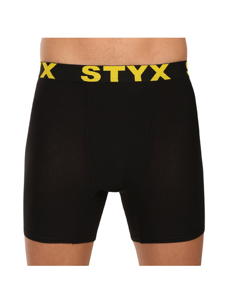 Styx Pánské boxerky Styx long sportovní guma černé