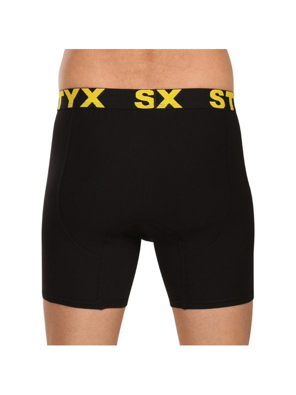 Styx Pánské boxerky Styx long sportovní guma černé