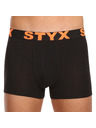 Styx Sada pěti - pánské boxerky Styx sportovní guma černé