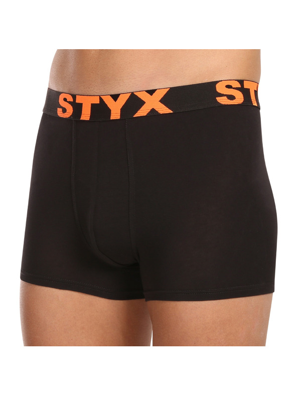 Styx Sada pěti - pánské boxerky Styx sportovní guma černé