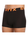 Styx Sada pěti - pánské boxerky Styx sportovní guma černé