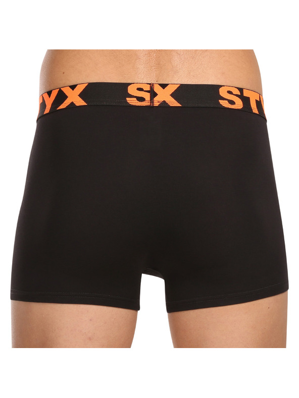 Styx Sada pěti - pánské boxerky Styx sportovní guma černé