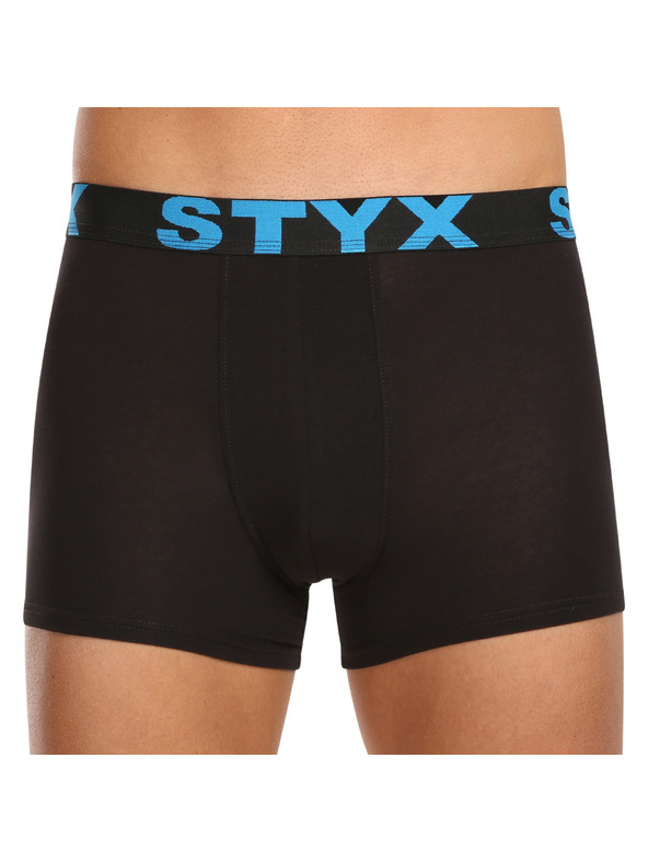 Styx Sada pěti - pánské boxerky Styx sportovní guma černé