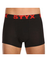 Styx Sada pěti - pánské boxerky Styx sportovní guma černé