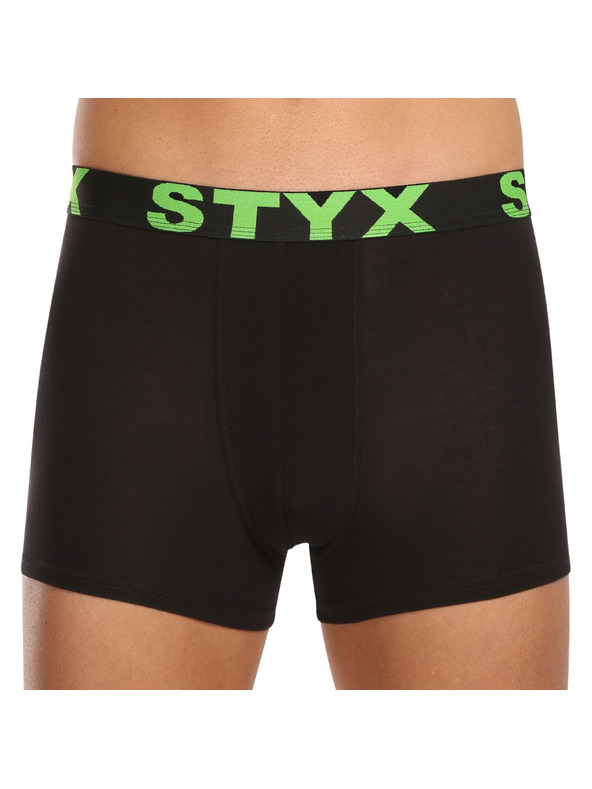 Styx Sada pěti - pánské boxerky Styx sportovní guma černé