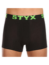 Styx Sada pěti - pánské boxerky Styx sportovní guma černé