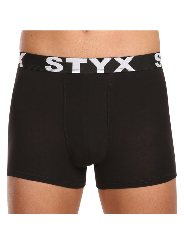 Styx Sada pěti - pánské boxerky Styx sportovní guma černé