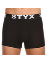 Styx Sada pěti - pánské boxerky Styx sportovní guma černé