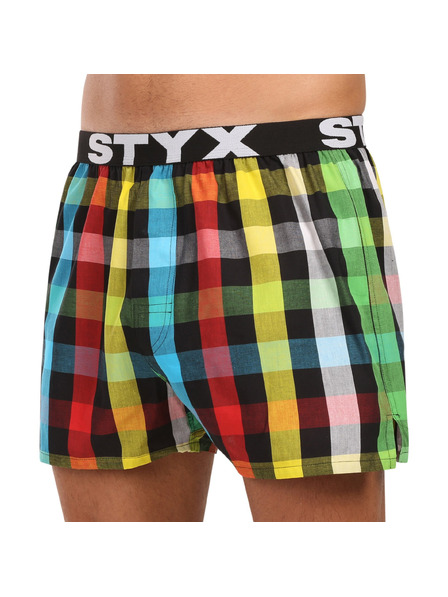 Styx Pánské trenky Styx sportovní guma vícebarevné