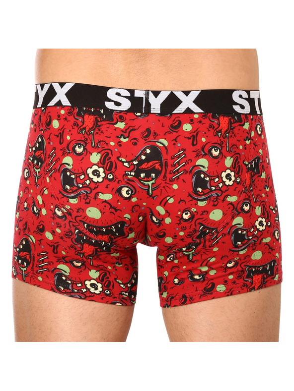 Styx Sada tří - pánské boxerky Styx long art sportovní guma vícebarevné