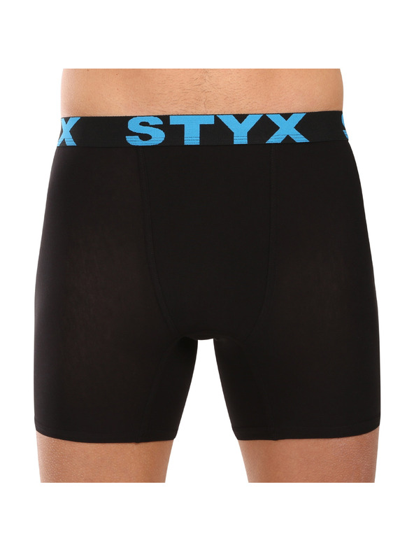 Styx Sada tří - pánské boxerky Styx long sportovní guma černé