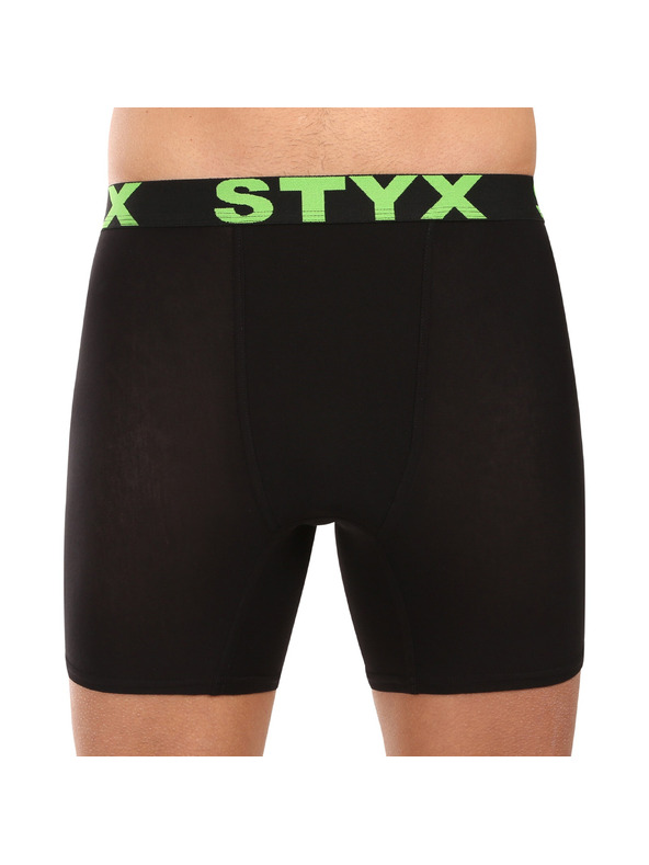 Styx Sada tří - pánské boxerky Styx long sportovní guma černé