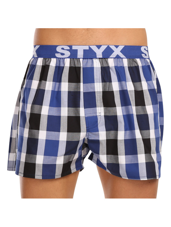 Styx Sada tří - pánské trenky Styx sportovní guma vícebarevné