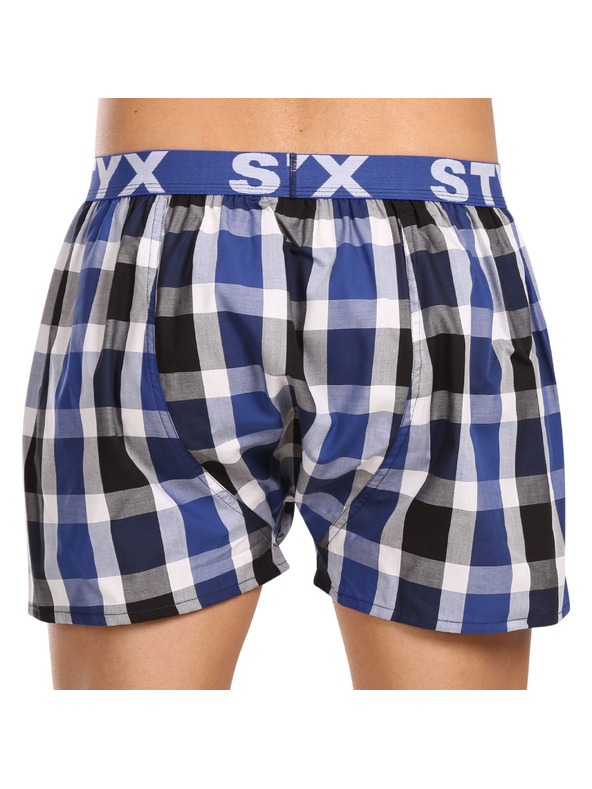 Styx Sada tří - pánské trenky Styx sportovní guma vícebarevné