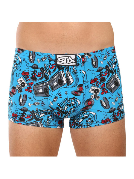Styx Sada tří - pánské boxerky Styx art klasická guma vícebarevné