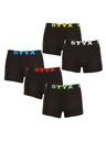 Styx Sada pěti - pánské boxerky Styx sportovní guma černé
