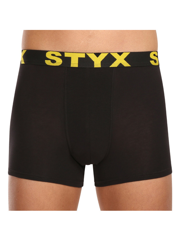 Styx Sada pěti - pánské boxerky Styx sportovní guma černé