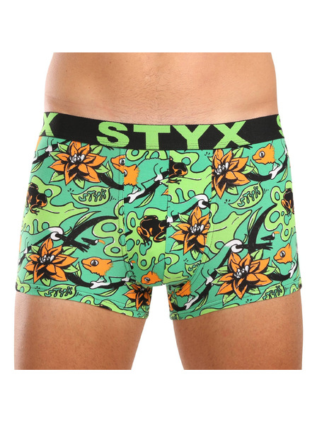 Styx Pánské boxerky Styx art sportovní guma tropic