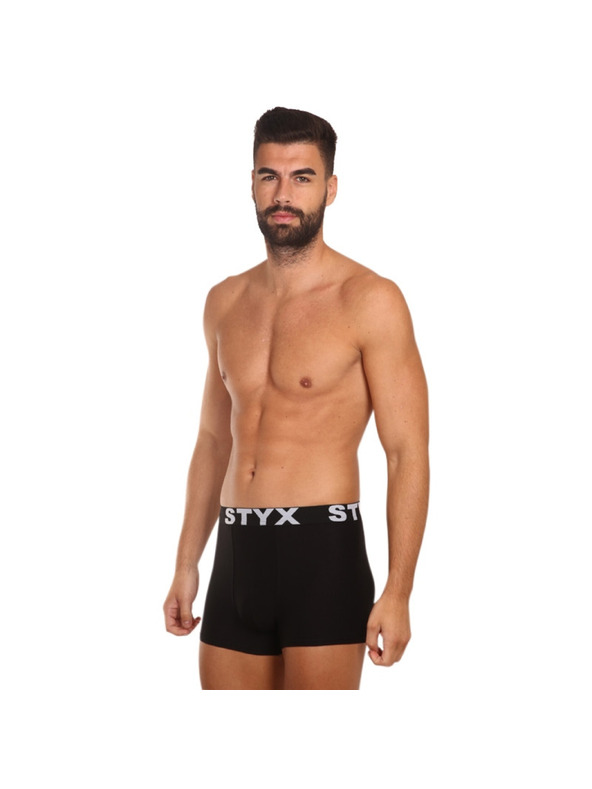 Styx Pánské boxerky Styx sportovní guma černé