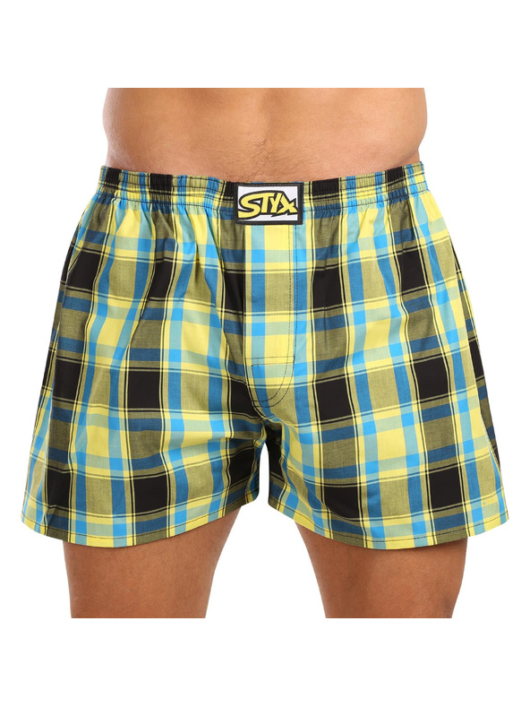 Styx Pánské trenky Styx klasická guma nadrozměr vícebarevné