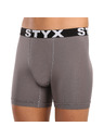 Styx Pánské funkční boxerky Styx tmavě šedé