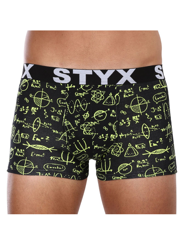 Styx Sada tří - pánské boxerky Styx art sportovní guma vícebarevné