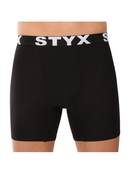 Styx Sada tří - pánské boxerky Styx long sportovní guma černé