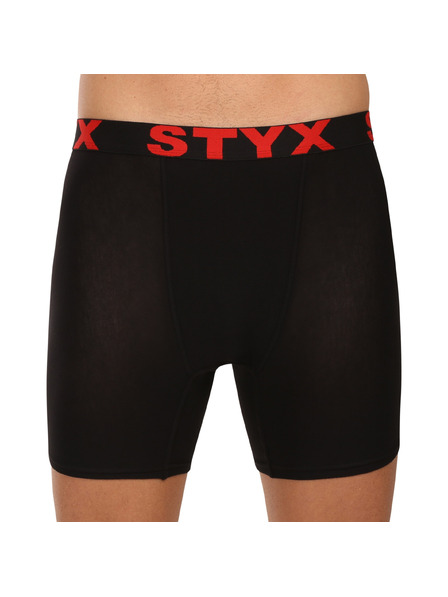 Styx Pánské boxerky Styx long sportovní guma černé