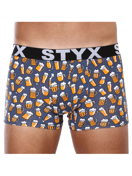 Styx Sada tří - pánské boxerky Styx art sportovní guma vícebarevné