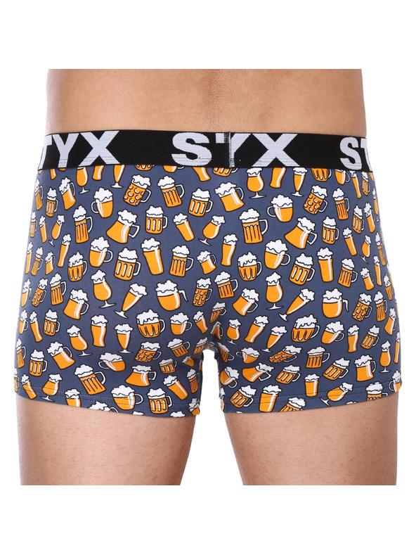 Styx Sada tří - pánské boxerky Styx art sportovní guma vícebarevné
